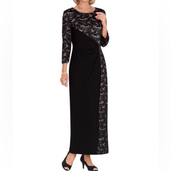NWOT TAHARI Formal gown sequin maxi dress. Mother of the bride dress. - Picture 17 of 17